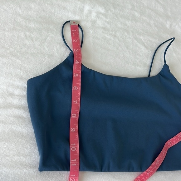 Garage Crop Top Sports Bra Bralette Spaghetti Straps Blue Size Small - Picture 3 of 9